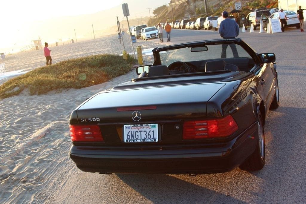 R129 Mercedes-Benz SL500 top down