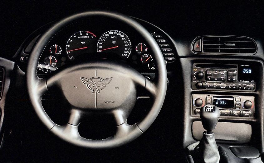 1997 Corvette interior