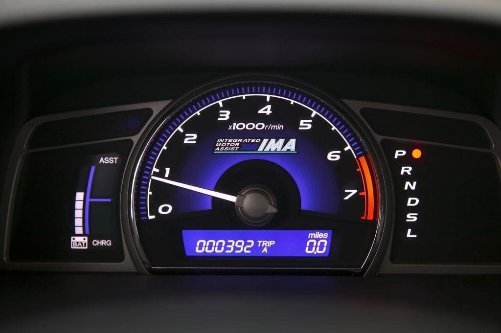 2006 Honda Civic Hybrid guages