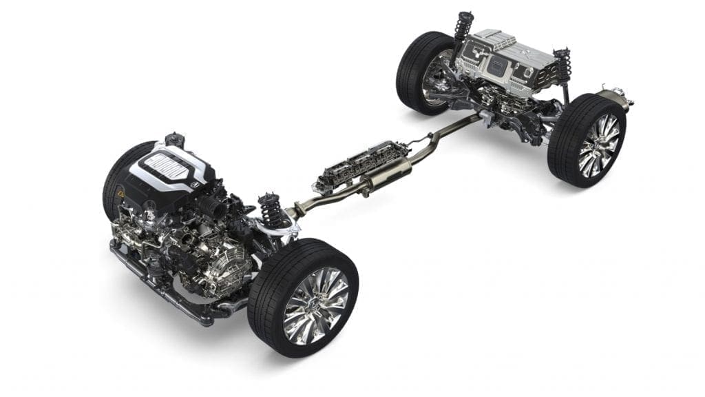 2014 Acura RLX Sport Hybrid powertrain