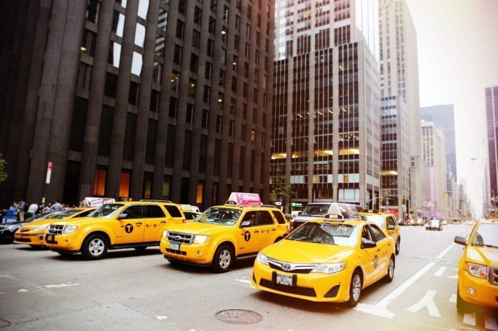 hybrid taxi cabs in New York