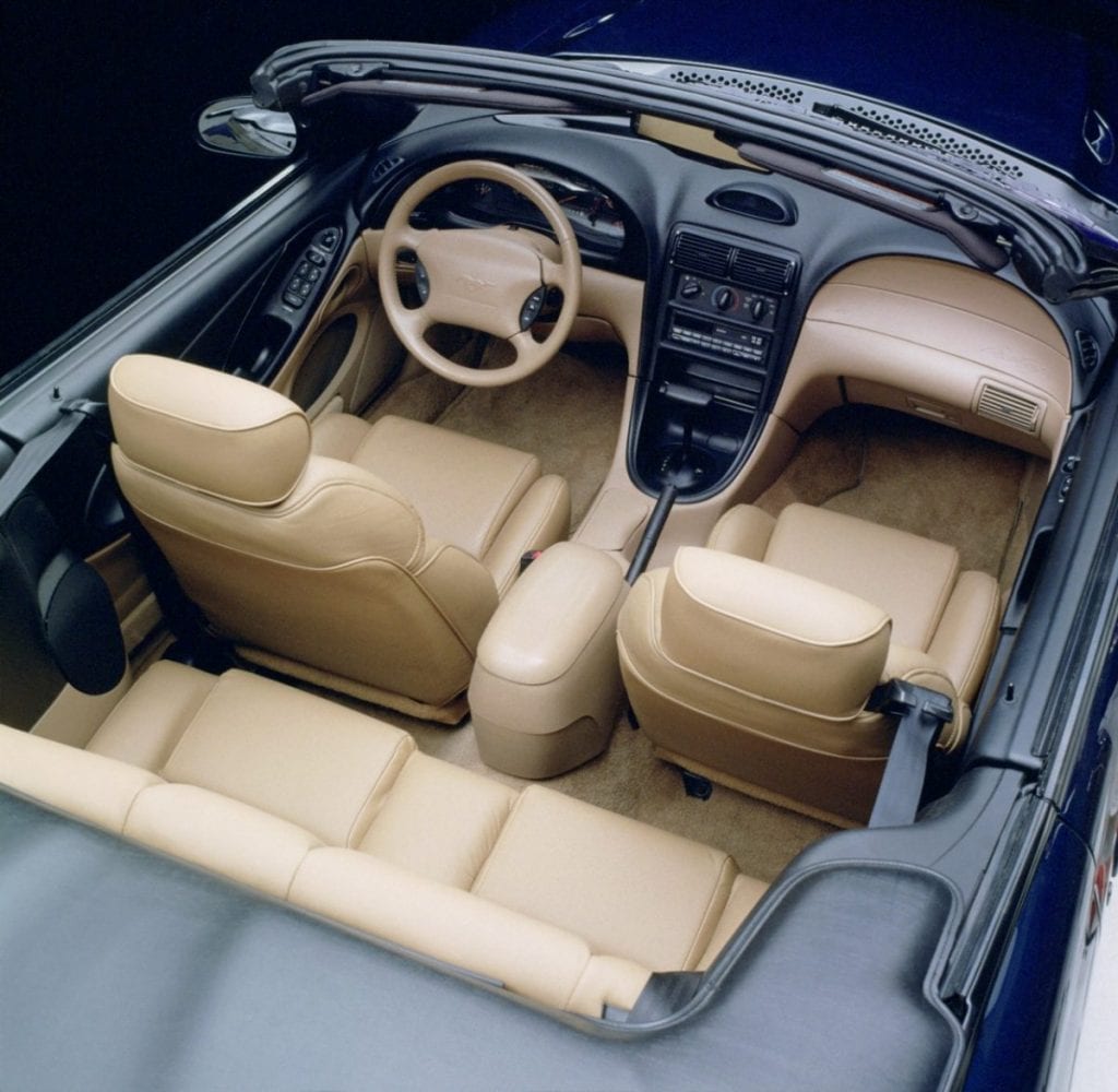 1994 Ford Mustang convertible interior