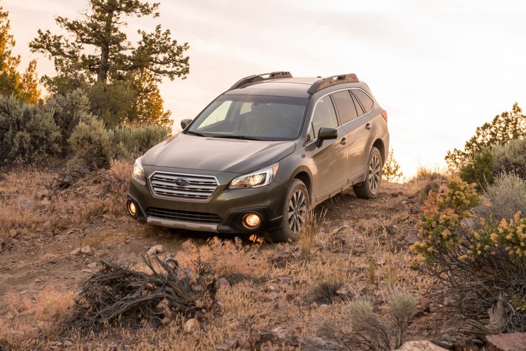 2015 Subaru Outback on the trail