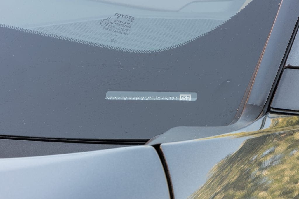vehicle identification number VIN