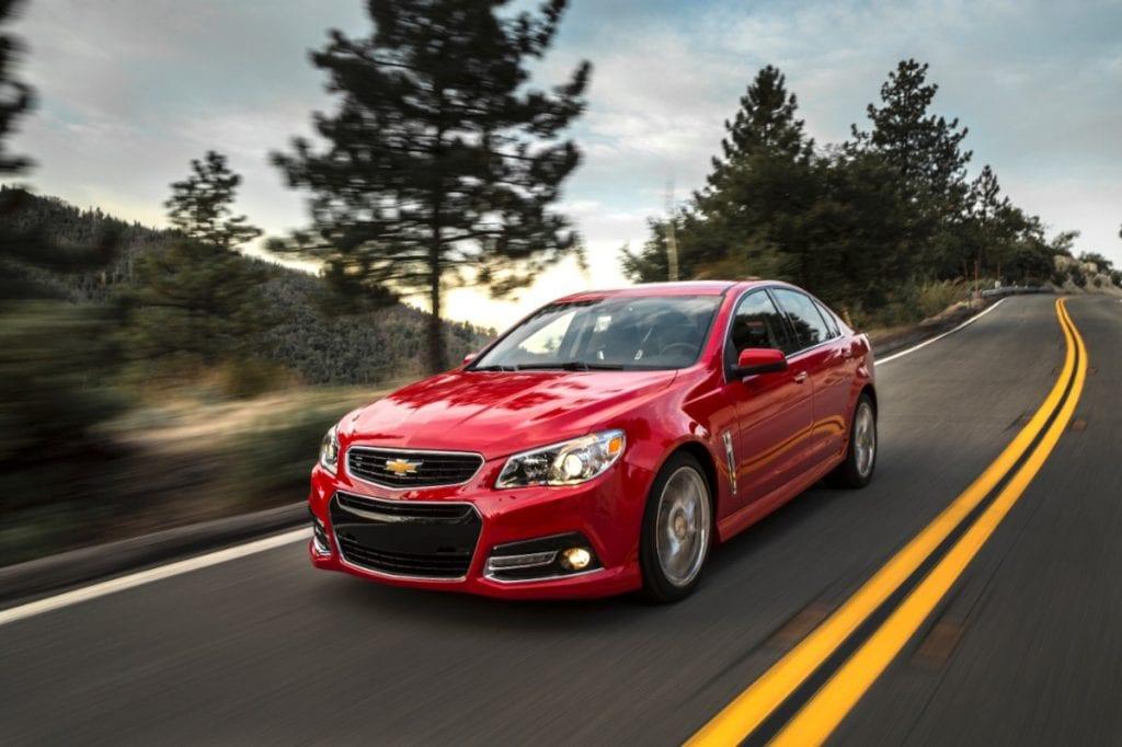2014 Chevrolet SS on the highway