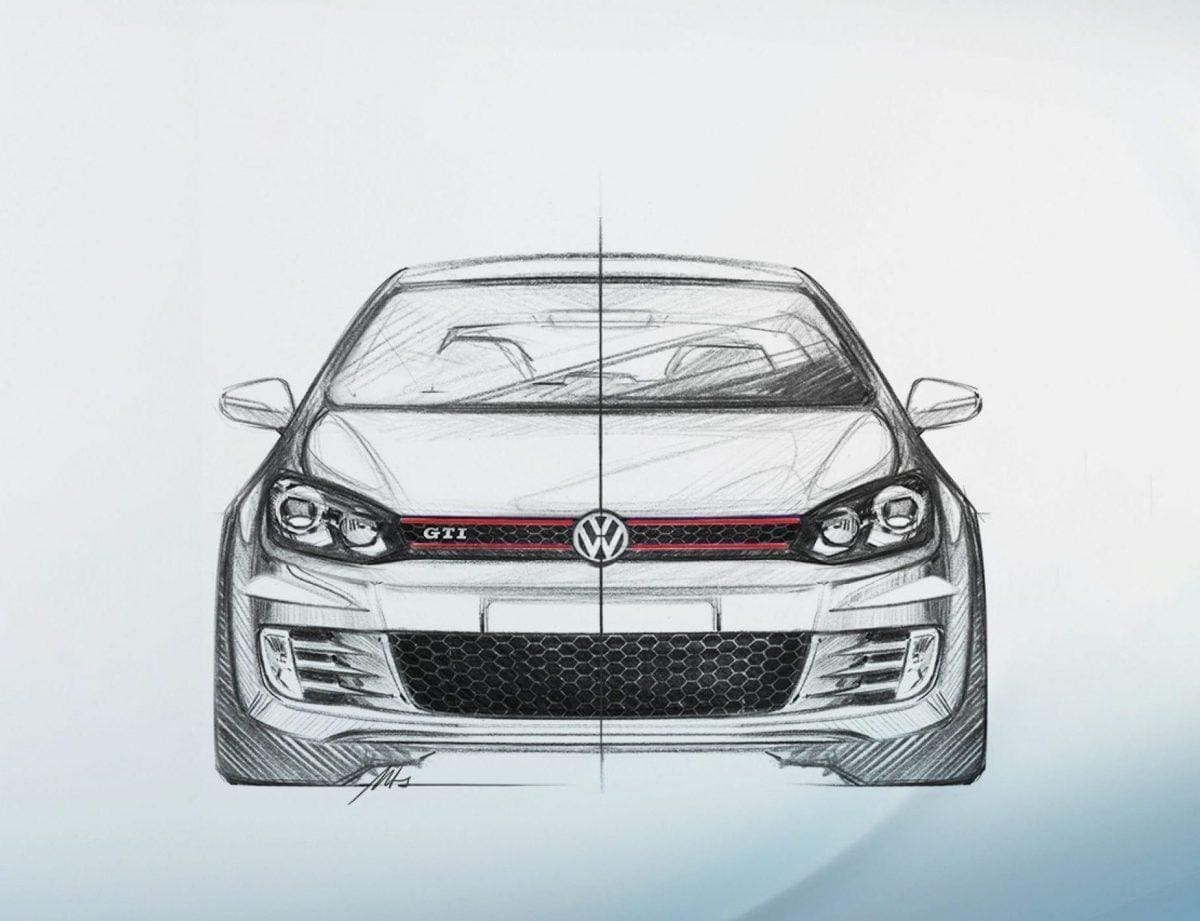 VW Mk6 GTI drawing