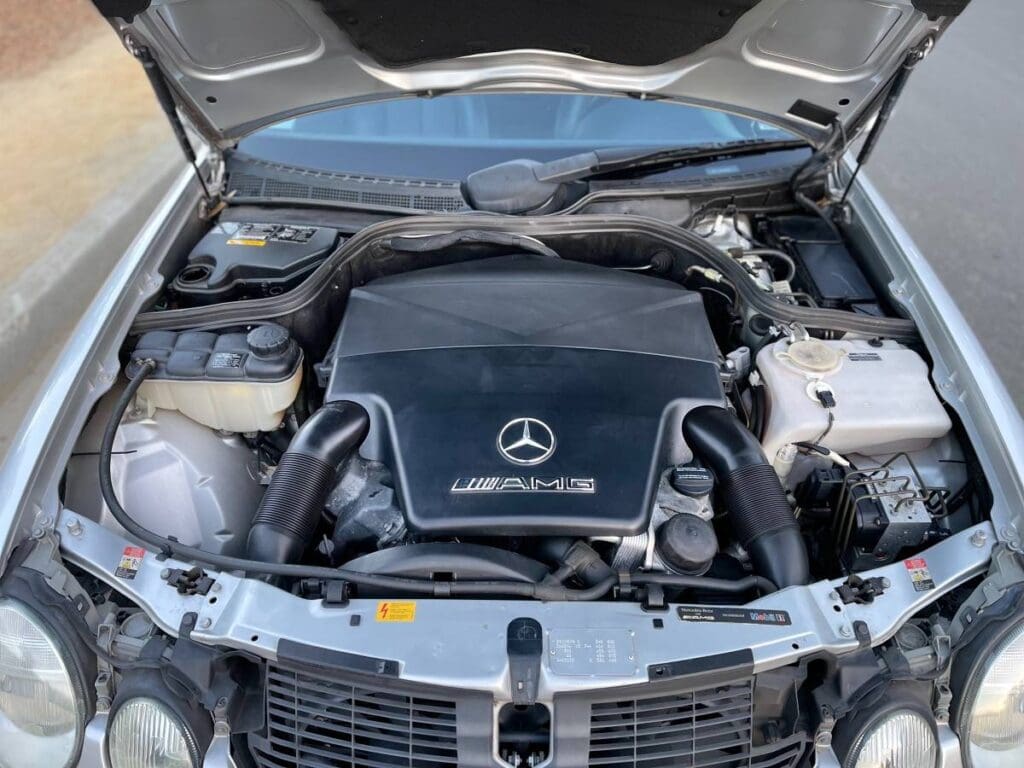 2002 Mercedes-Benz CLK55 AMG engine bay