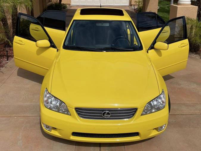 2001 Lexus IS 300 in Solar Yellow