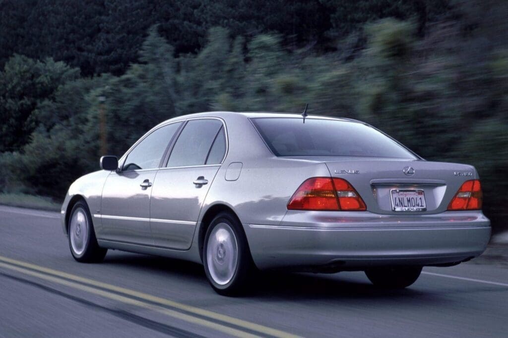 2002 Lexus LS 430 driving on highway