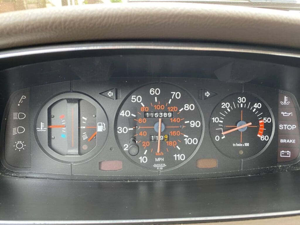 1985 Peugeot 505 STI Turbodiesel instrument cluster