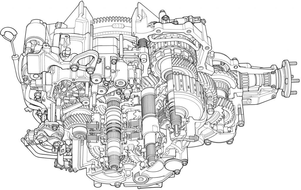 2005 Acura RL automatic transmission cutaway