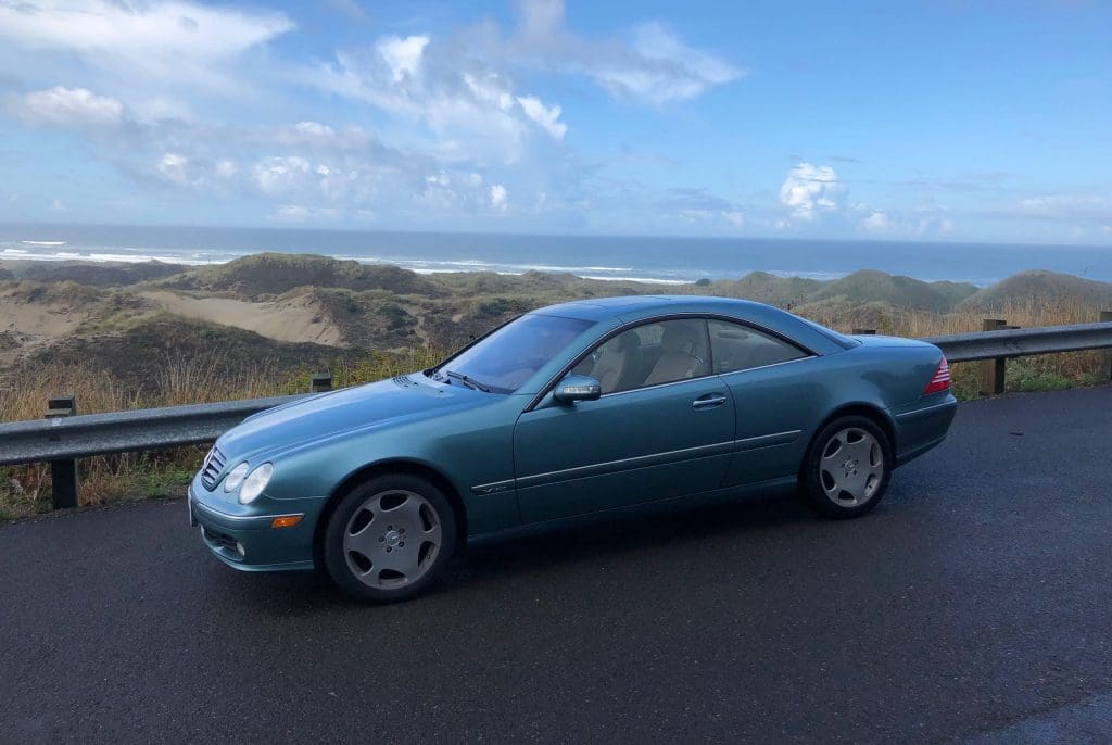 2003 Mercedes-Benz CL600 along the Oregon Coast
