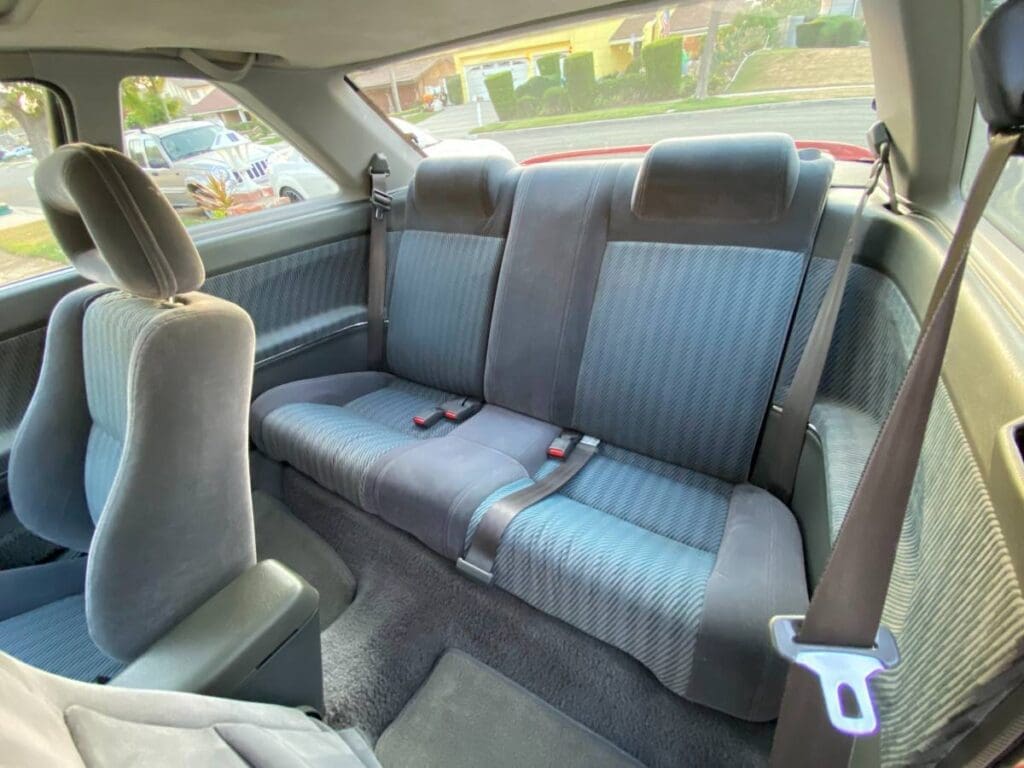 1989 Mazda MX-6 GT Turbo coupe back seat