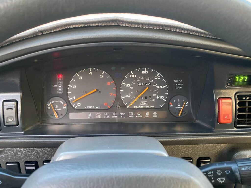1989 Mazda MX-6 GT Turbo coupe gauges