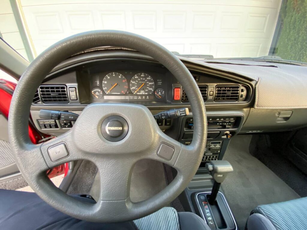1989 Mazda MX-6 GT Turbo coupe steering wheel