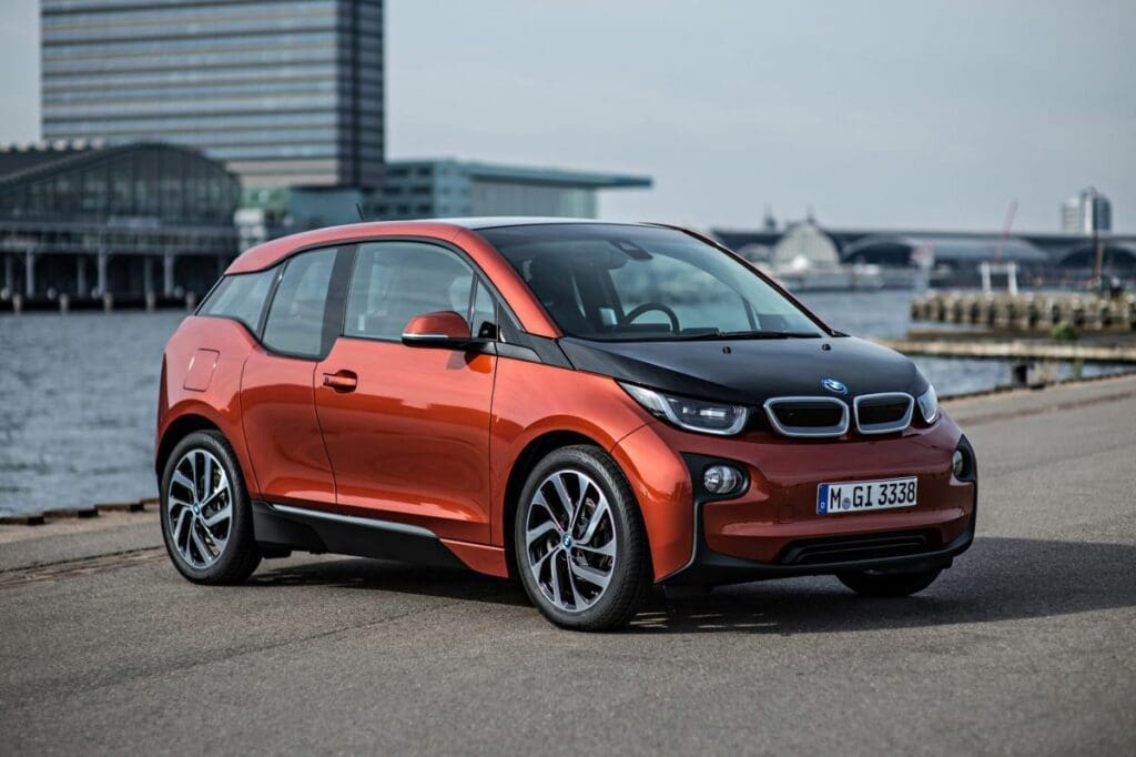 BMW i3 exterior front three-quarter view