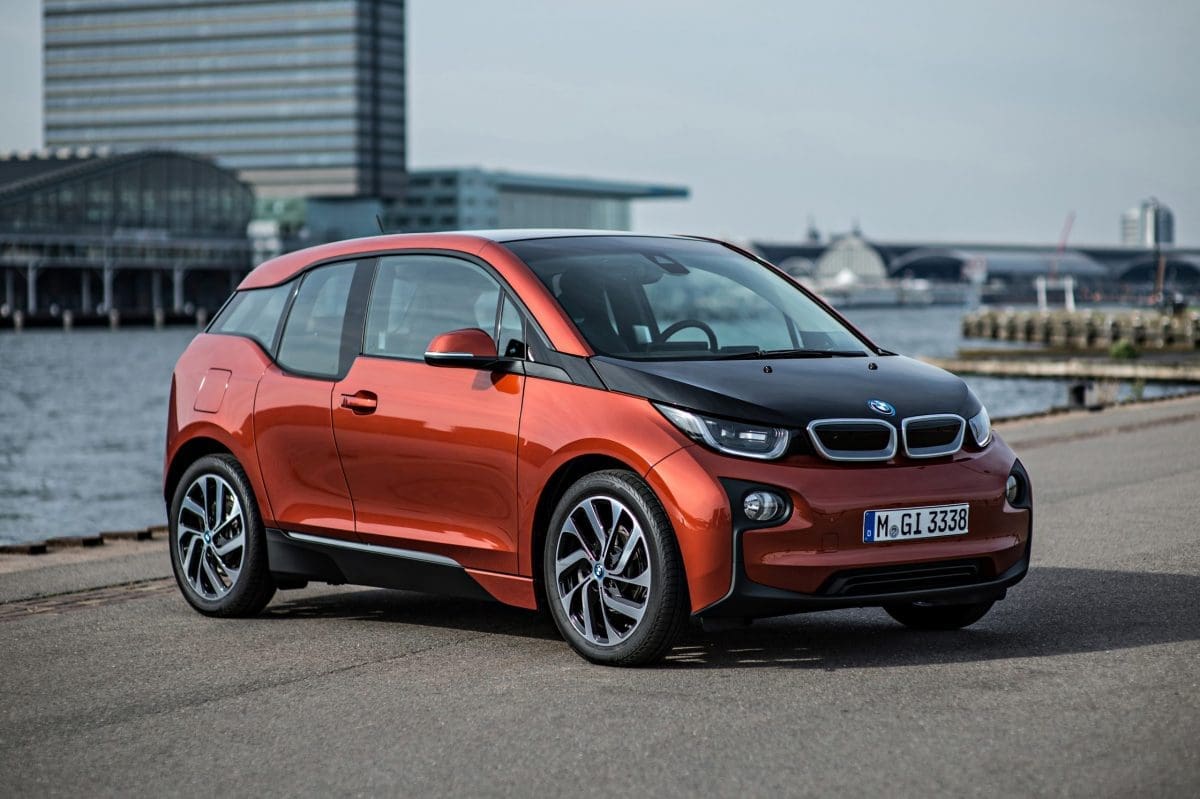 BMW i3 exterior front three-quarter view