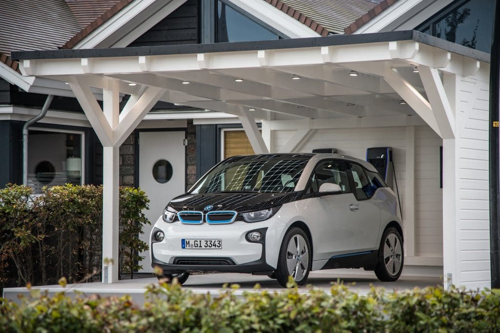 BMW i3 parked