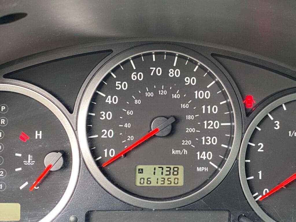 2006 Saab 9-2X Aero gauges