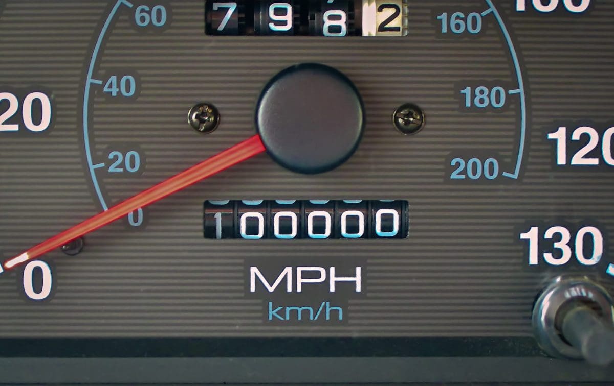 Odometer hits 100,000 miles