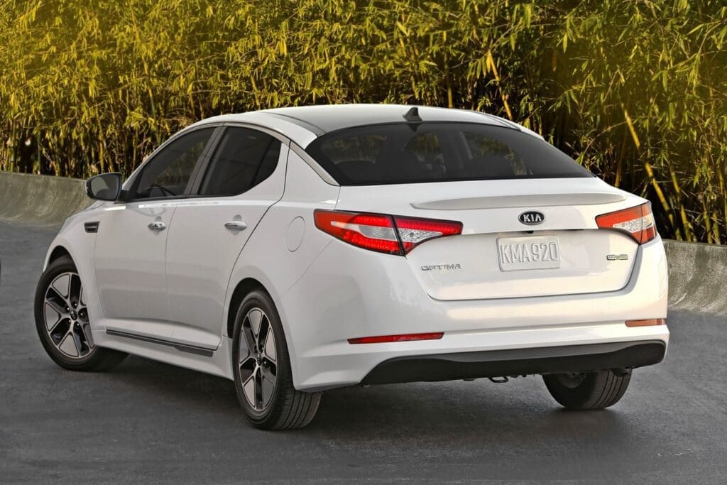 2012 Kia Optima Hybrid exterior rear view