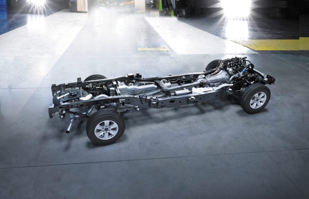 2015 Ford F-150 frame and powertrain