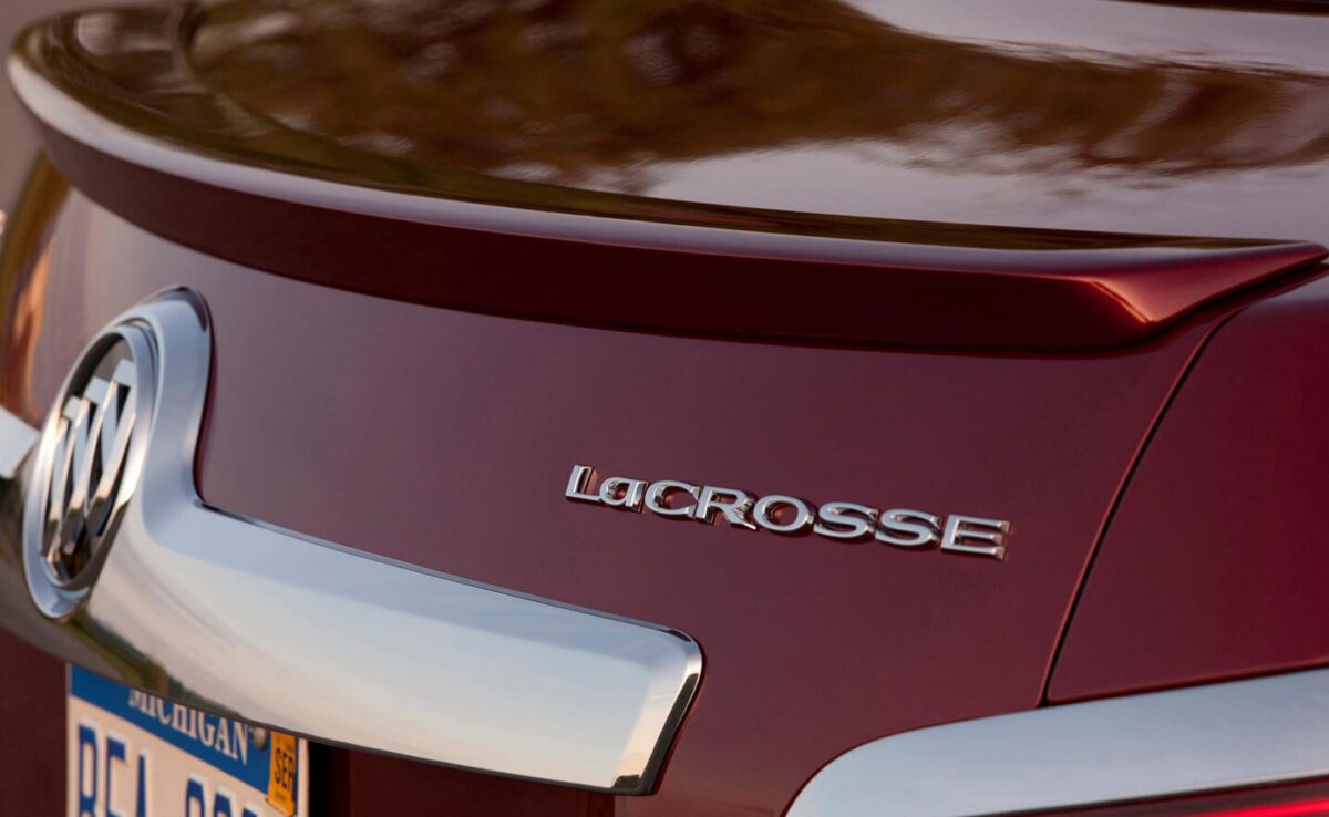 Buick LaCrosse badge on trunk lid