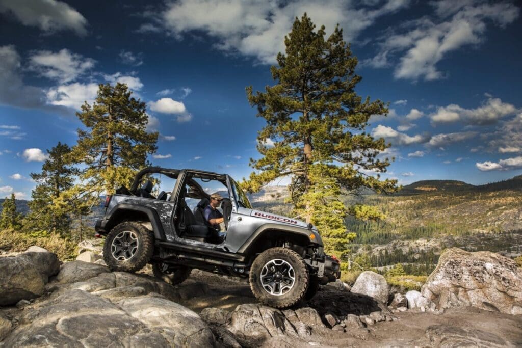 2015 Jeep Wrangler Rubicon Hard Rock driving off road