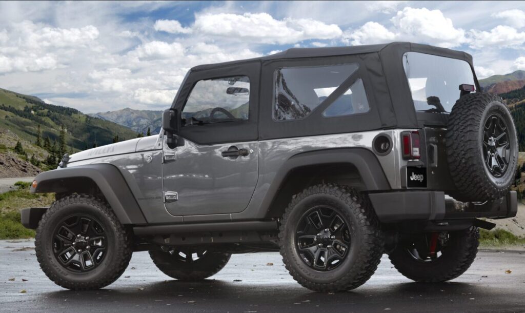 2015 Jeep Wrangler Willys Wheeler Edition with soft top up