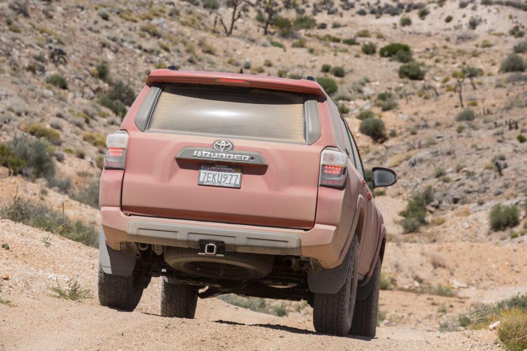 2015 Toyota 4Runner TRD Pro on a dusty trail