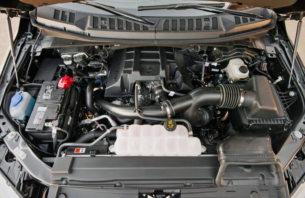 2015 Ford F-150 engine bay