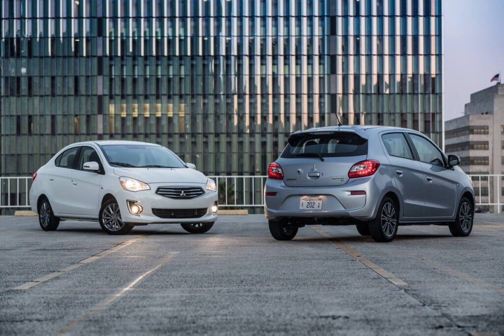2018 Mitsubishi Mirage hatchback and sedan