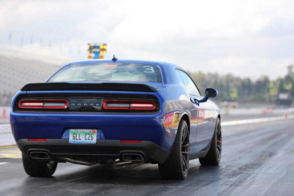 2019 Dodge Challenger R/T Scat Pack 1320 on the drag strip