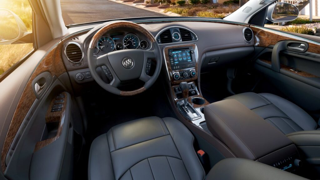 2013 Buick Enclave interior front seats and dash