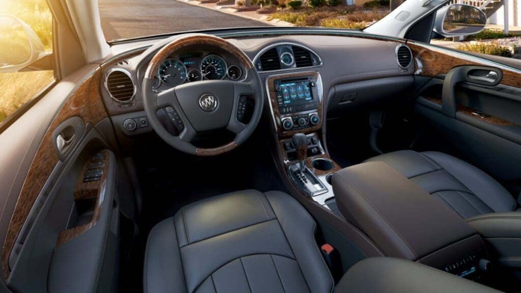 2013 Buick Enclave interior front seats and dash
