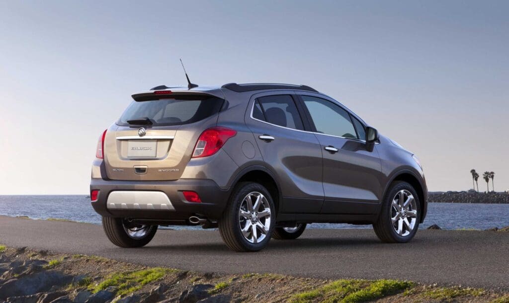 2013 Buick Encore exterior rear three-quarter view