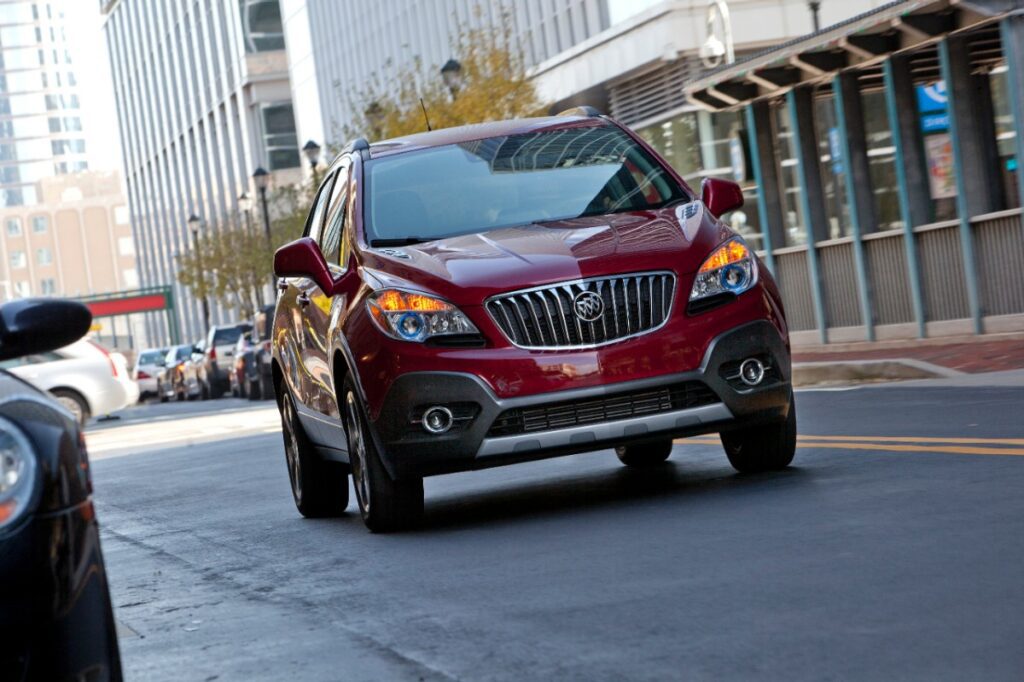 2013 Buick Encore driving on city street