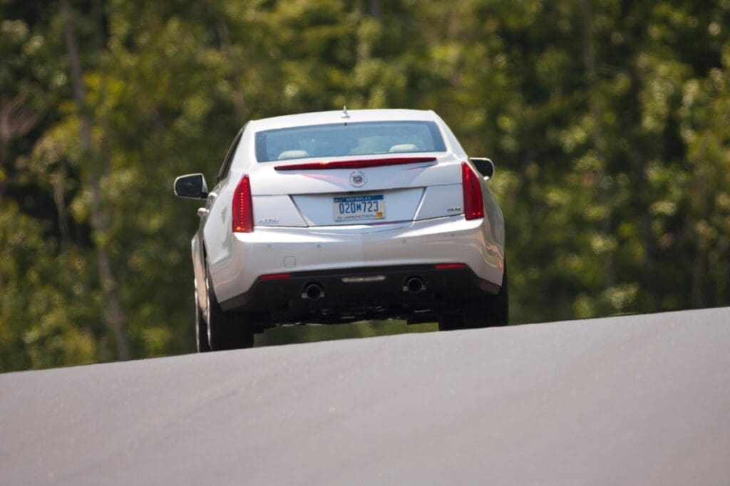 2013 Cadillac ATS driving on track