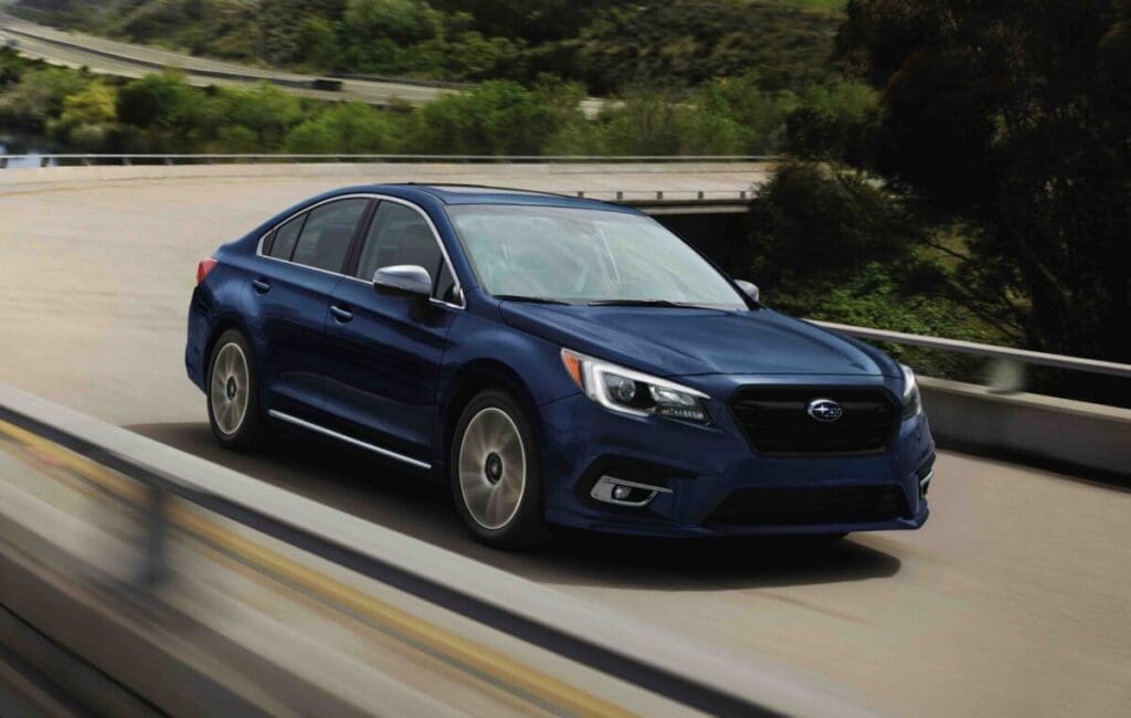 2018 Subaru Legacy driving on the highway