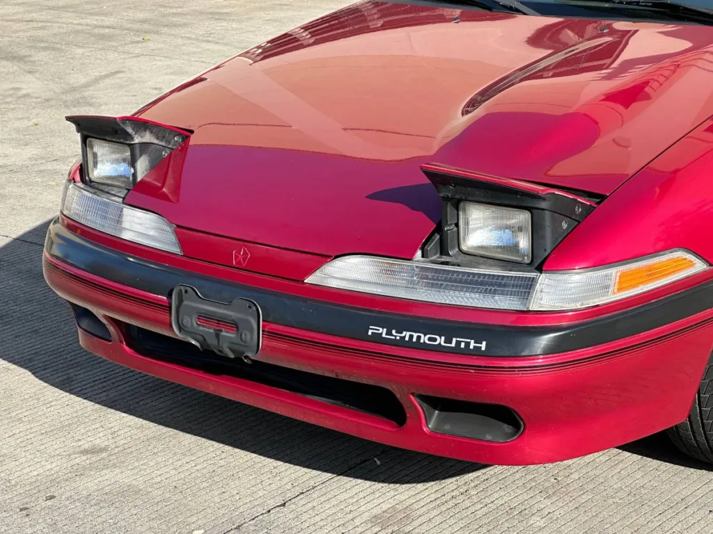 1992 Plymouth Laser exterior front headlights