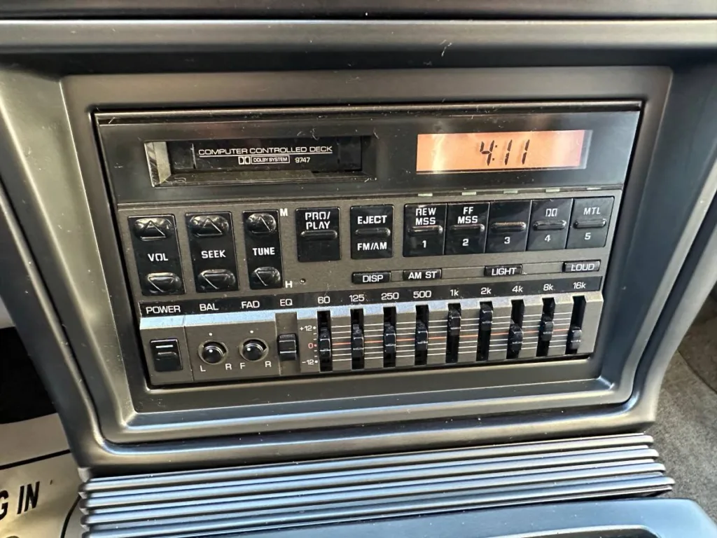1992 Plymouth Laser interior factory stereo and graphic equalizer