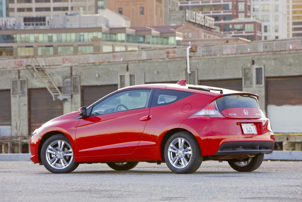 2011 Honda CR-Z exterior rear three-quarter view
