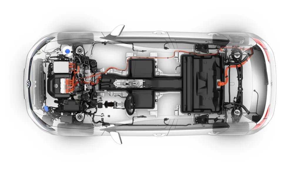 2015 Volkswagen e-Golf engineering cutaway