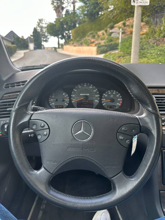 2002 Mercedes-Benz E55 AMG interior steering wheel and dash
