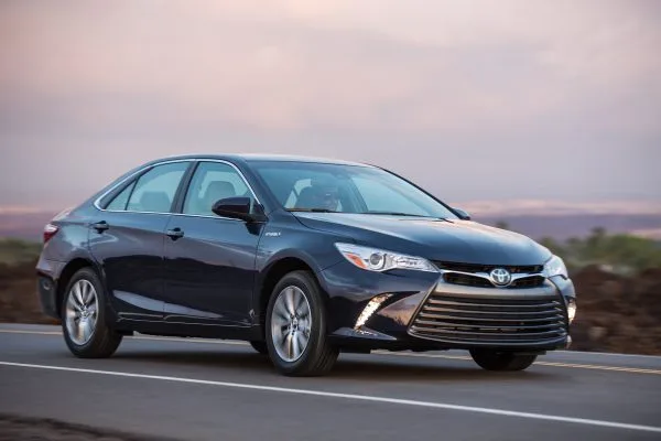 2015 Toyota Camry driving on the highway