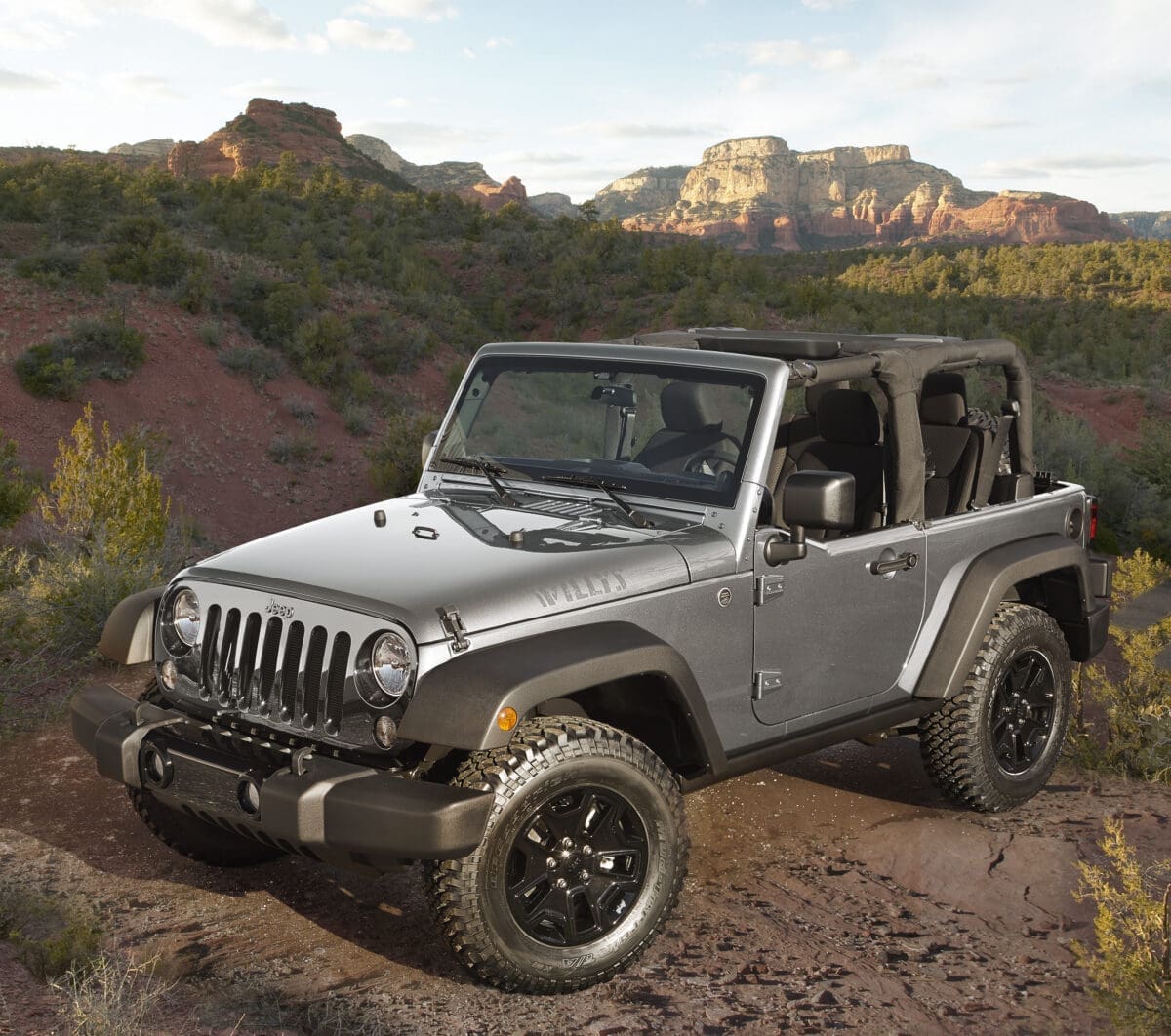 2015 Jeep Wrangler Willys Wheeler Edition parked off-road