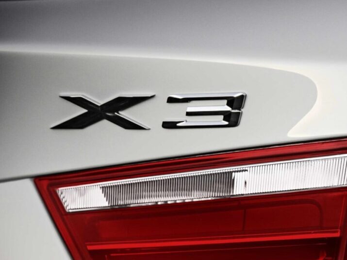 BMW X3 badge on tailgate